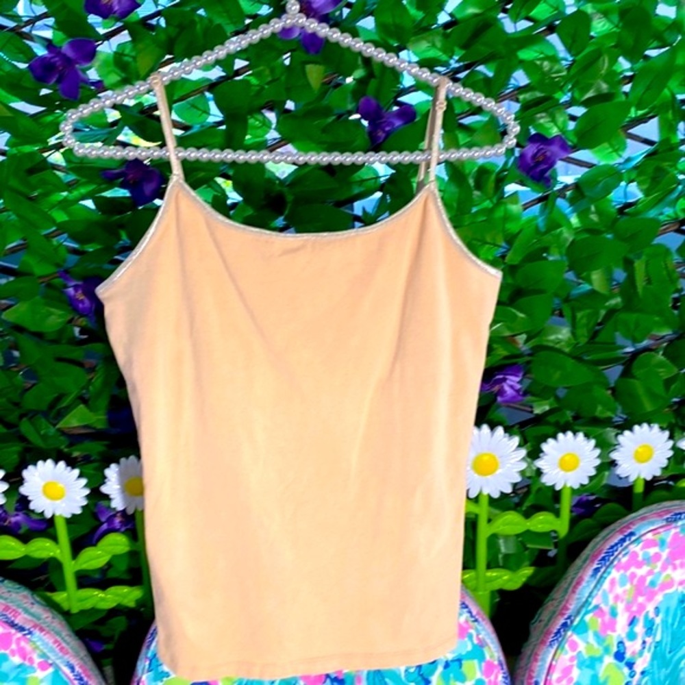 2 A Tee cashew tan camisole with built in shelf bra